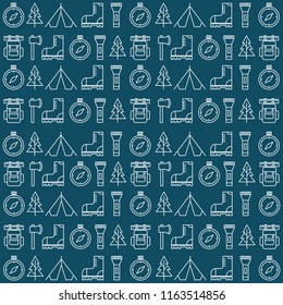 outdoor activity seamless pattern. vector illustration