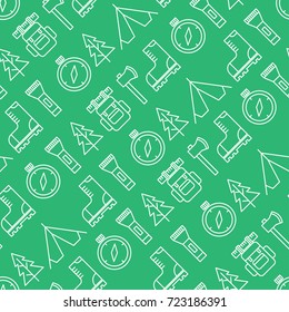 outdoor activity seamless pattern. vector illustration