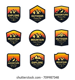 Outdoor Adventure Badge  Emblem Set