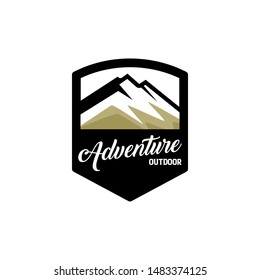 Outdoor Adventure Badge Logo Template Vector Stock Vector (Royalty Free ...