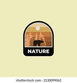 Outdoor Adventure Badge logo vector Design