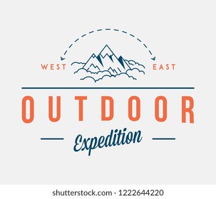 Outdoor adventure expedition is a vector illustration about discovering and exploring