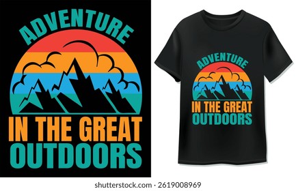 Outdoor Adventure Freedom T-shirt Design