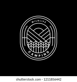 Outdoor adventure logo badge template