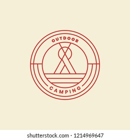 Outdoor adventure logo badge template
