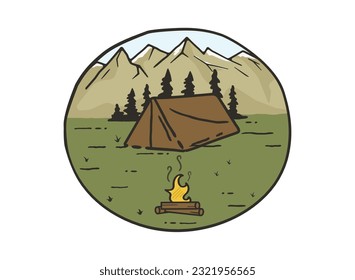 outdoor adventure logo design for T shirts and caps