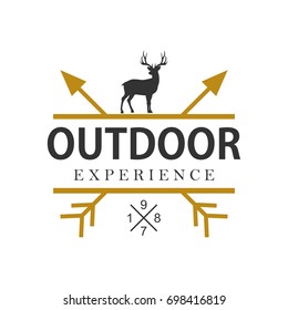 Outdoor and adventure logo design template