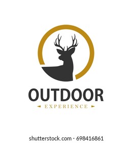 Outdoor and adventure logo design template