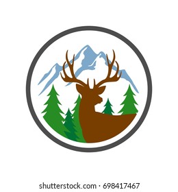 Outdoor and adventure logo design template