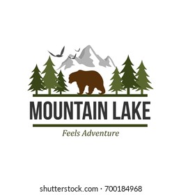 Outdoor and adventure logo design template