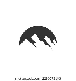 outdoor adventure mountain logo template. Icon Illustration Brand Identity. Isolated and flat illustration. Vector graphic