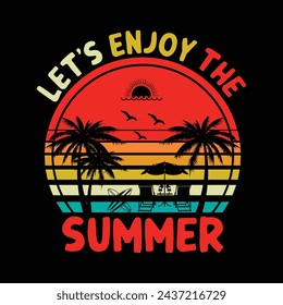 Outdoor, Adventure, Summer T-Shirt Design, California Beach T-Shirt Design.