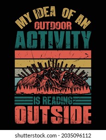 Outdoor adventure t shirt design