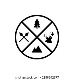 outdoor adventure . Vector graphic for t shirt and other uses.