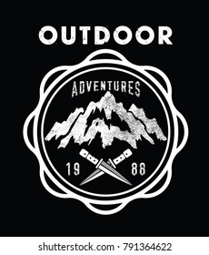 outdoor adventure.Vector logo  design.
