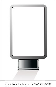 Outdoor advertising citylight. Vector