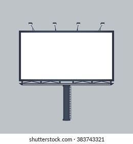 Outdoor advertising constructions. Ready for Your Text and Design.