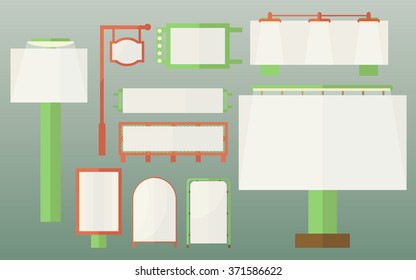 outdoor advertising set