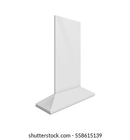 Outdoor advertising stand banner. Illustration isolated on white background. Graphic concept for your design