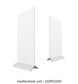 Outdoor advertising stand banner. Illustration isolated on white background. Graphic concept for your design