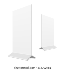 Outdoor advertising stand banner. Illustration isolated on white background. Graphic concept for your design