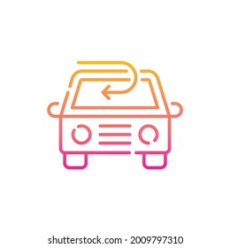 Outdoor air vector gradient icon style illustration. EPS 10 file 