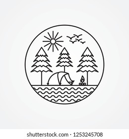 Outdoor Badge Logo Illustration