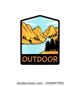 Outdoor Badge Vector Art And Graphic Design