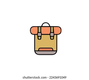 equipo de bolsos al aire libre mochila viaje de viaje de icono