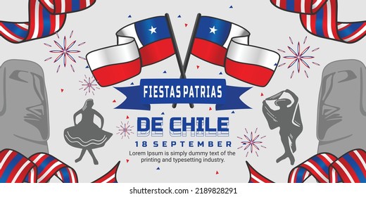 
outdoor banner to celebrate Fiesta patrias Chile