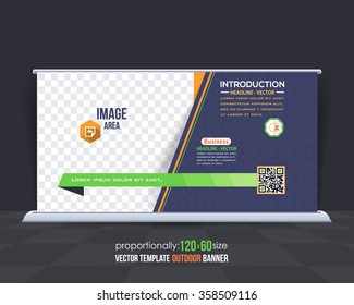 Outdoor Banner or Horizontal Website Banner, Advertising Design