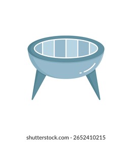 outdoor BBQ grill stove icon vector illustration
