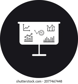 An outdoor billboard icon in vector format.