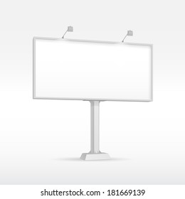 Outdoor Billboard with Lighting