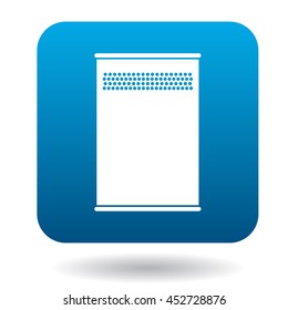 Outdoor bin icon in simple style on a white background