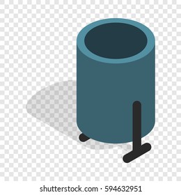 Outdoor Bin Isometric Icon 3d On Stock Vector (Royalty Free) 594632951 ...