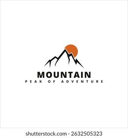 Outdoor brand logo with sharp mountain icon and orange sun. Fits hiking and climbing businesses.
Keywords: hiking logo, mountain peak, outdoor gear, climbing, adventure