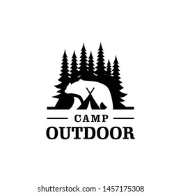 Outdoor Camp Adventure Vector Logo Design