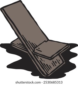 Outdoor camp Chair vector illustration Collection 