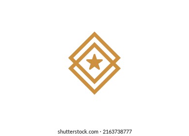  Vector de logotipo de Monoline Camp al aire libre