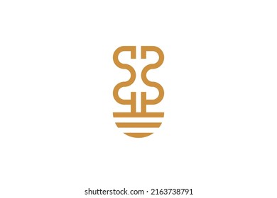 Outdoor Camp Monoline Logo Vector