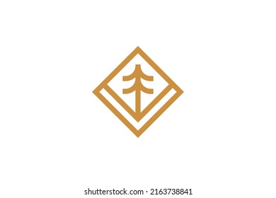  Outdoor Camp Monoline Logo Vector