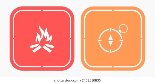Outdoor and Camp pattern for decoration, background, poster, and cnc cutting