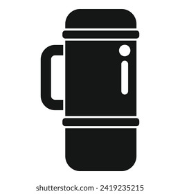Outdoor camp thermos bottle icon simple vector. Nature breeze. Hot drink