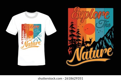 Outdoor camping Adventure t-shirt design.