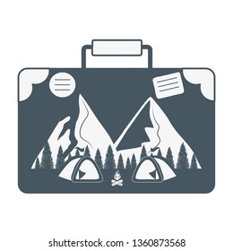 outdoor camping cartoon