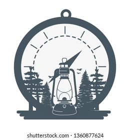 outdoor camping cartoon