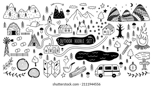 Outdoor camping  hiking
