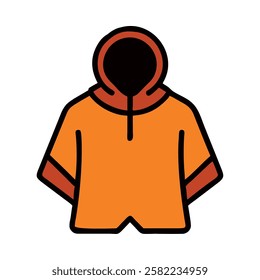 Outdoor camping hoodie illustration isolated vector