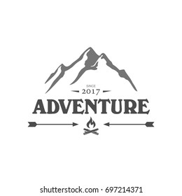 Outdoor and camping logo design template
